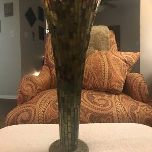 Multi colored vase